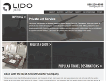 Tablet Screenshot of lidojets.com